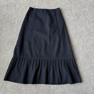 Marc Jacobs Black Wool A-Line Skirt